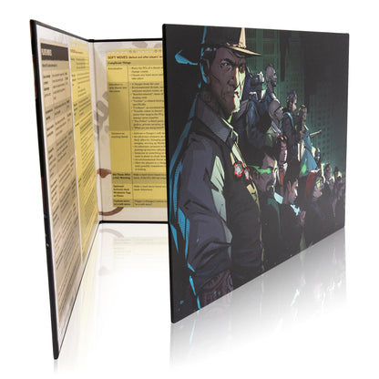 City of Mist MC Screen — 3-Panel Illustrated Game Master Screen
