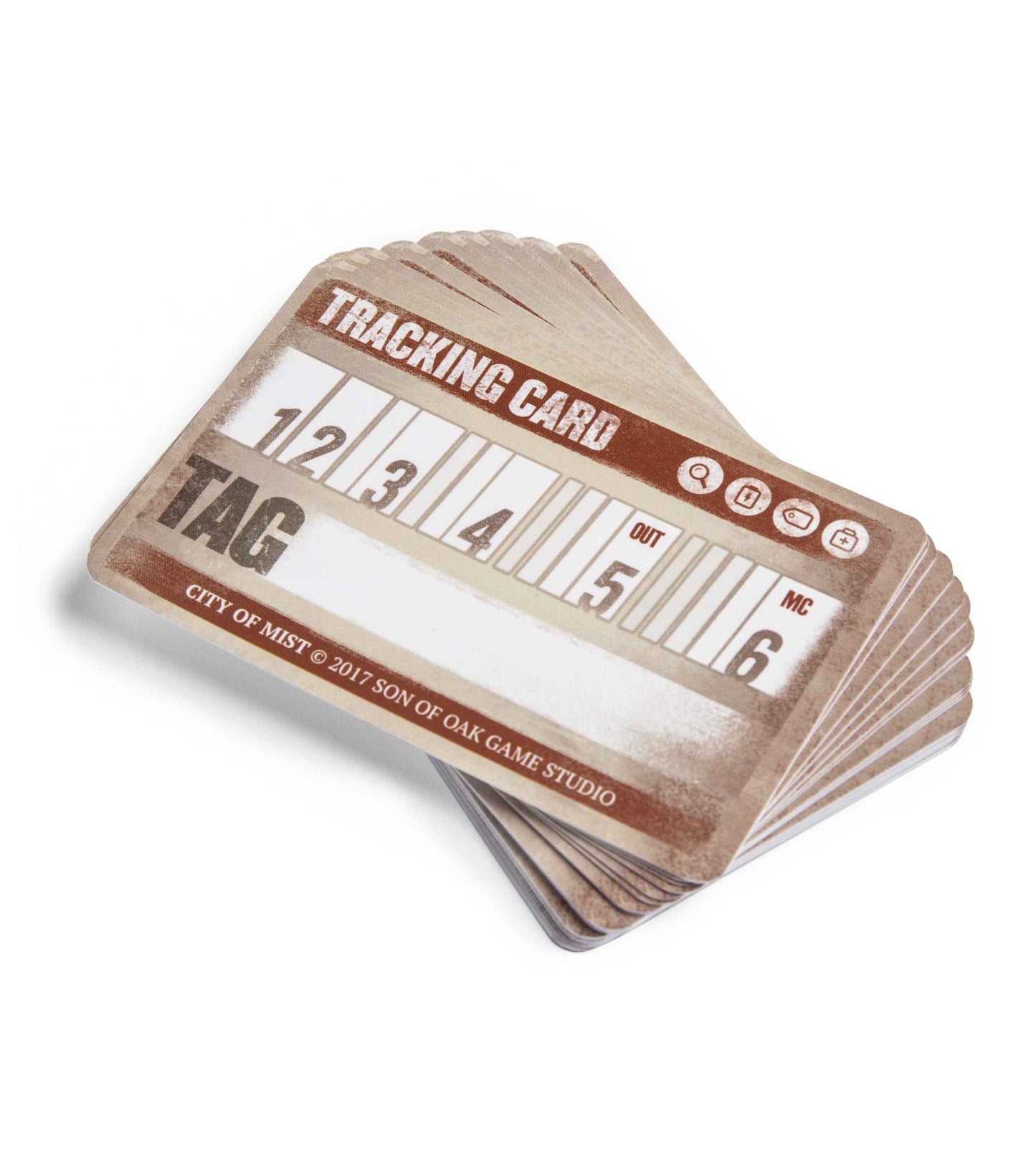 City of Mist Tracking Cards — 20 Reusable Laminated Cards