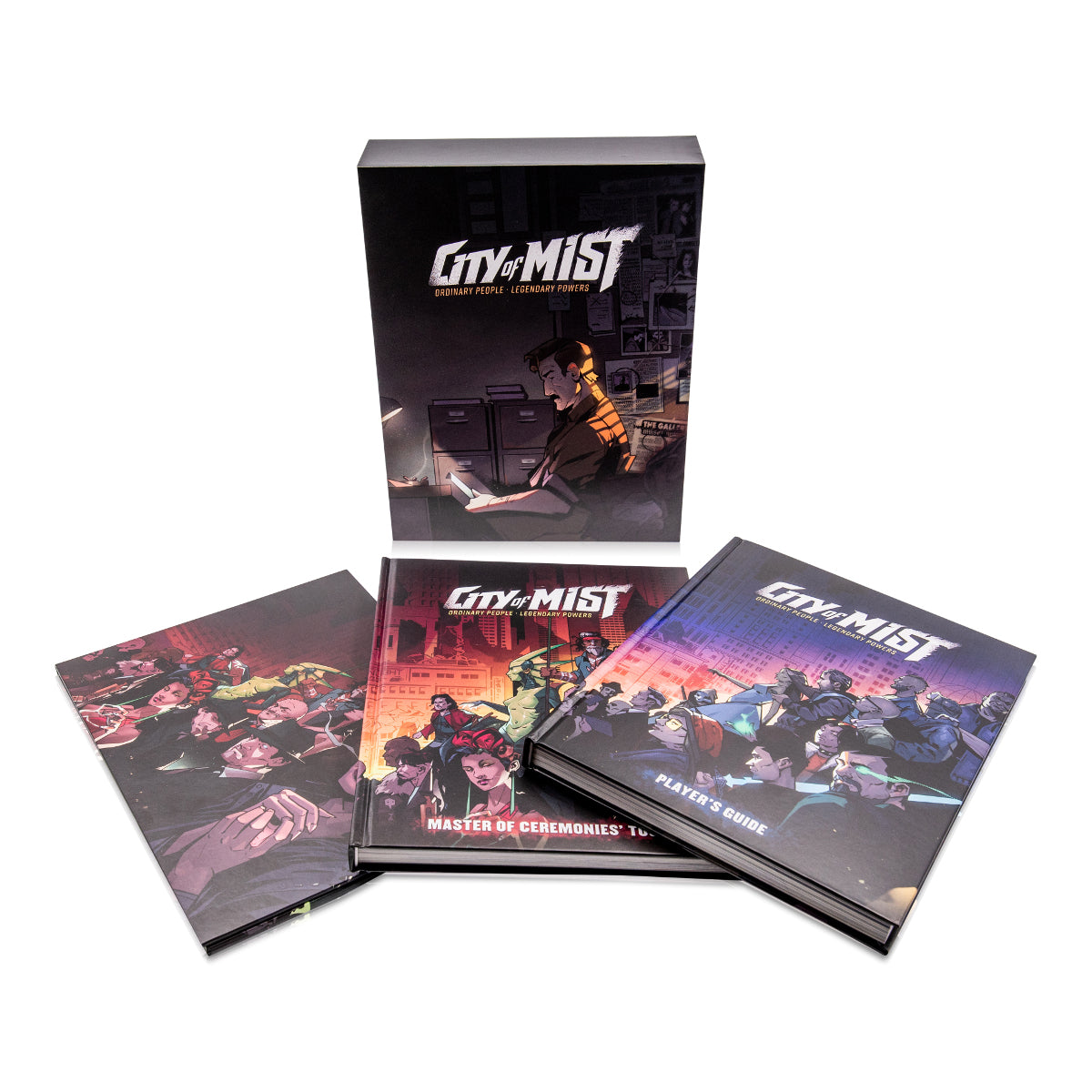 City of Mist Core Set — Premium Slipcase with Player's Guide, MC Toolkit & Screen