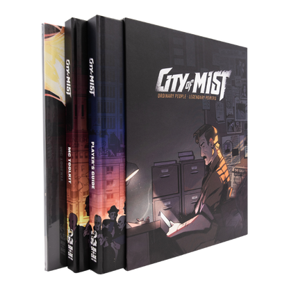 City of Mist Core Set — Premium Slipcase with Player's Guide, MC Toolkit & Screen