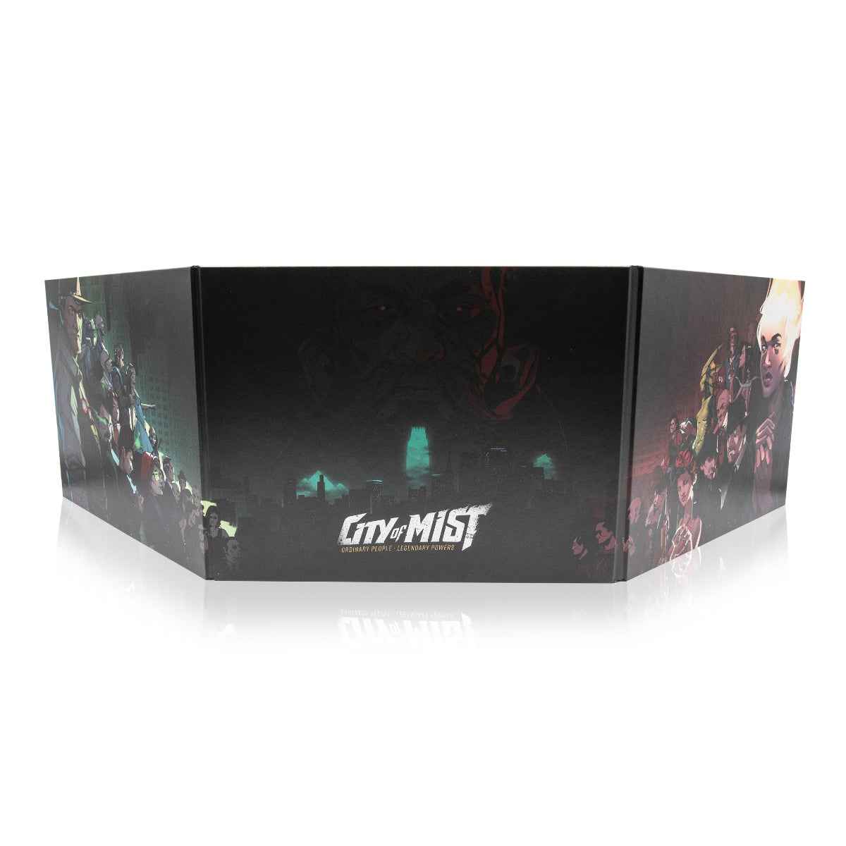City of Mist MC Screen — 3-Panel Illustrated Game Master Screen
