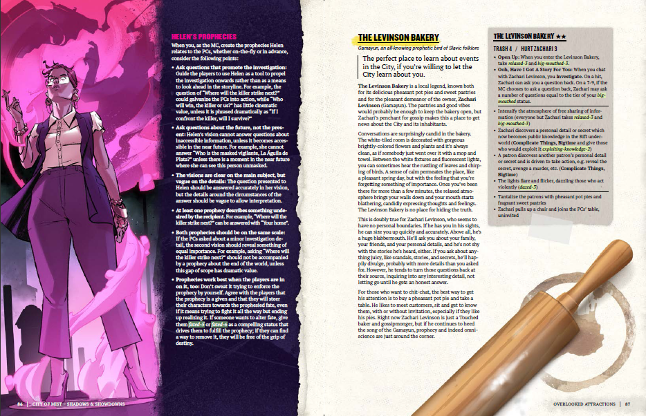 Shadows & Showdowns — City of Mist Expansion: Avatars, Gatekeepers & New Themebooks