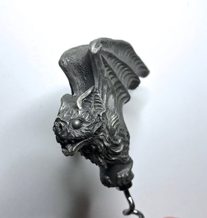 Vampire Bat Corkscrew, Hand Painted Resin | Gothic Vampire Barware | Unique Bat Cork Screw |Dark Fantasy Gothic Wine and Barware Gift