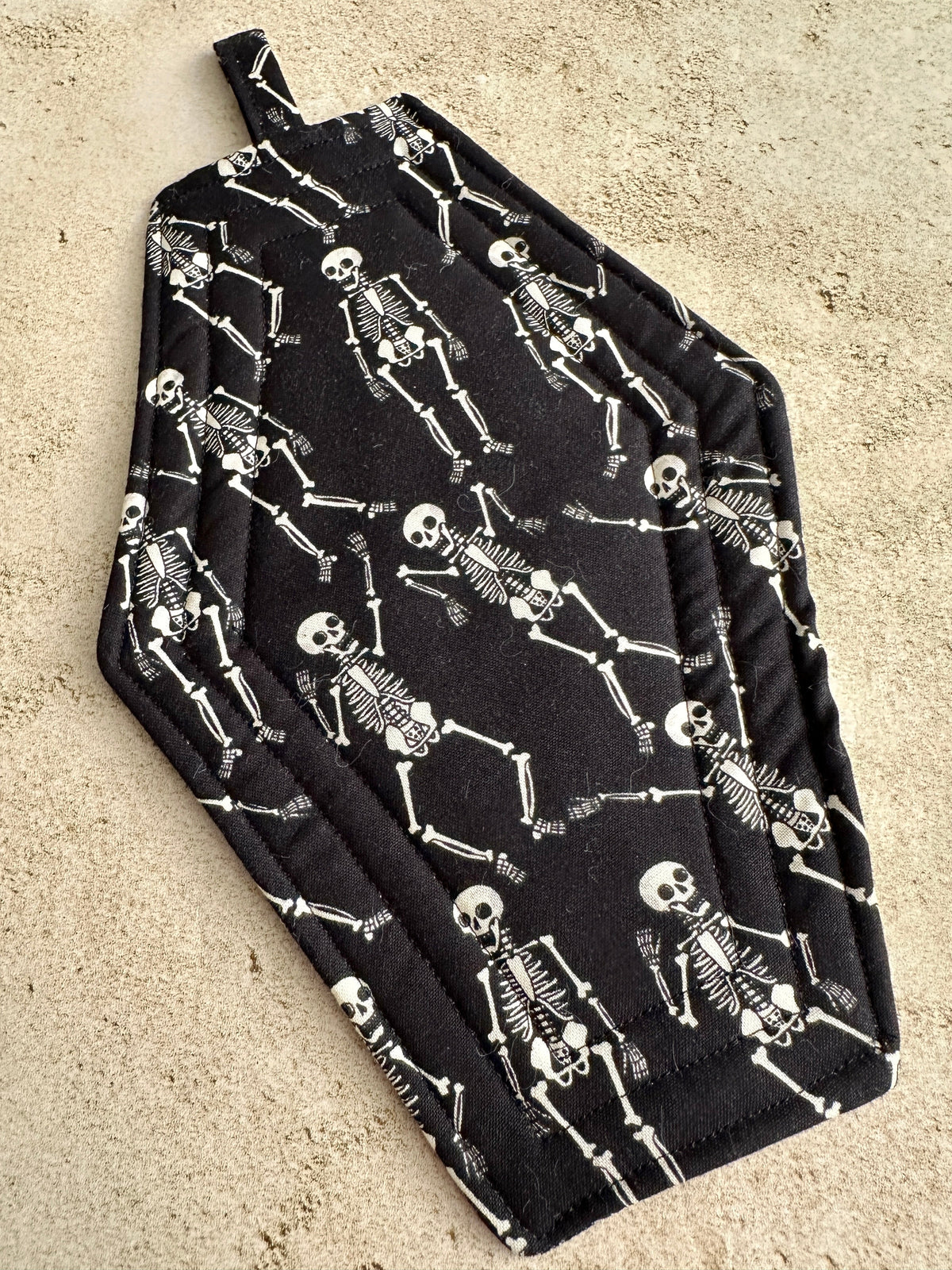 Coffin Pot Holder - Skeletons