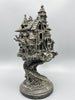 Haunted Mansion, Resin Sculpture with LED Tea Light | Victorian Gothic Haunted House Statue | 9” Gift for Gamers and Spooky Home Decor