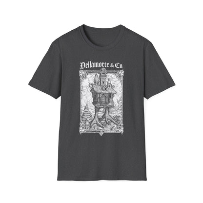 Baba Yaga Hut Shirt | Slavic Folklore Witch House Tee by Dellamorte Art | Chicken-Leg Hut T-Shirt | Dark Fairytale Gothic Apparel