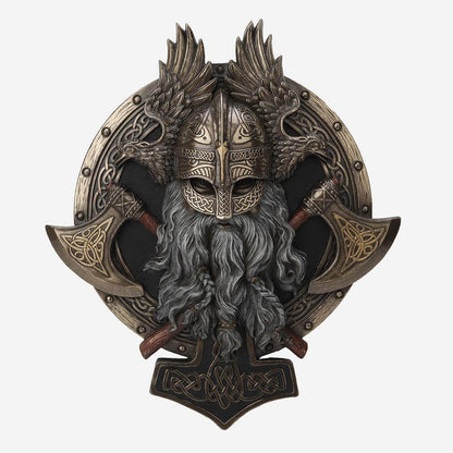 Twin Axe Viking Plaque