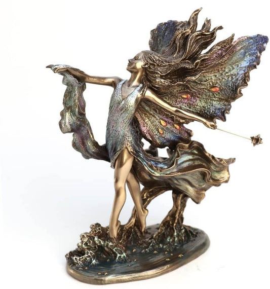 Where Moonbeams Fall – Josephine Wall Cold Cast Bronze Fairy & Pixie Figurine