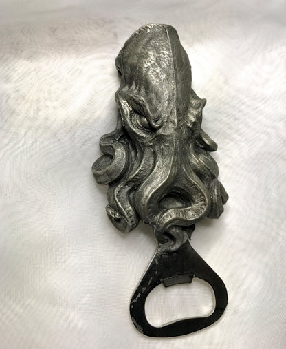 Cthulhu Bottle Opener, Hand Painted Resin | Gothic Cthulhu Barware, Lovecraftian Tentacle Bottle Opener | Fantasy Gothic Barware Gift