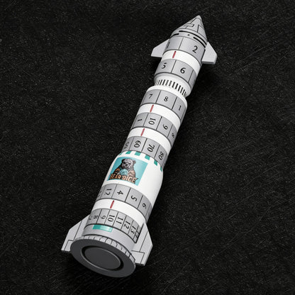 Kickstarter Dice - Metal Rocket Dice 7-in-1 Spinning Metal Dice Set