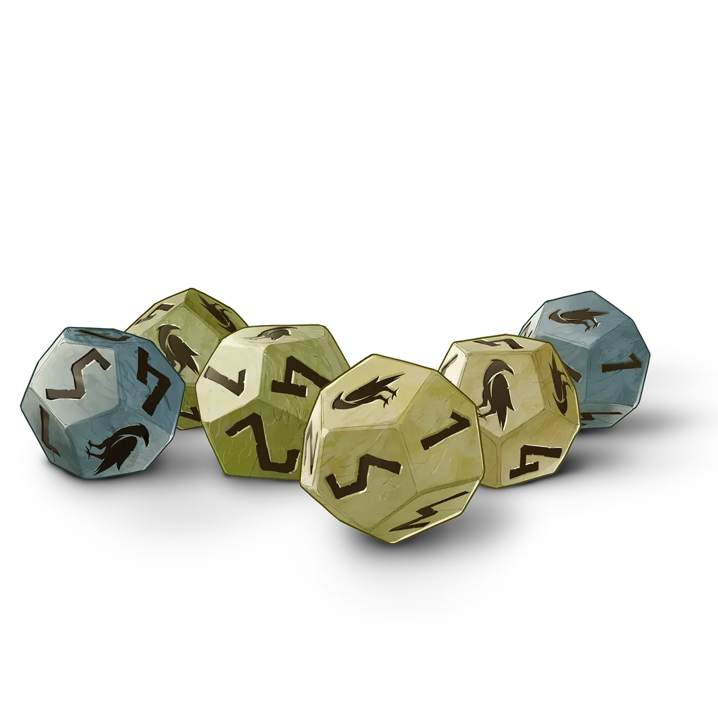 River Pebble Dice (8) - Legend in the Mist