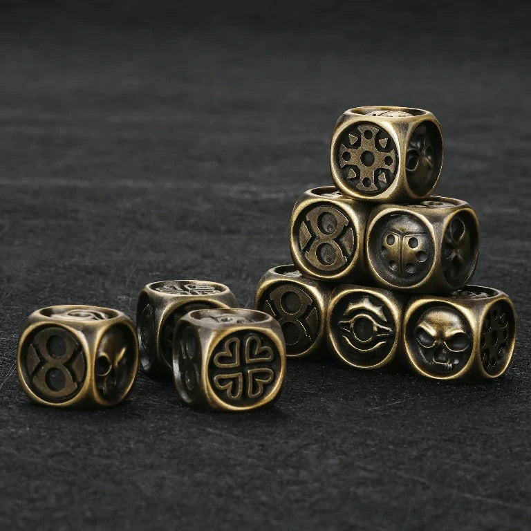 DND Dice Original Fun Lucky Ladybug Metal D6 Dice