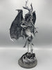 Angel of Death Statue, Hand Painted Resin | Mythic Creature Figurine | Myths and Legends Monster Statue | Demon Statue for Gothic Home Decor