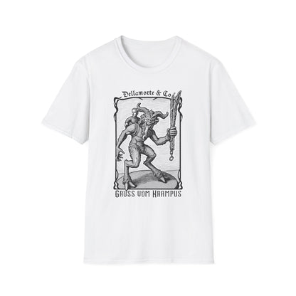 Krampus Greetings Unisex T-Shirt, Gothic Holiday Tee, Dellamorte Alternative Shirt, Christmas Gift, Xmas Devil Tee, Graphic Krampusnacht