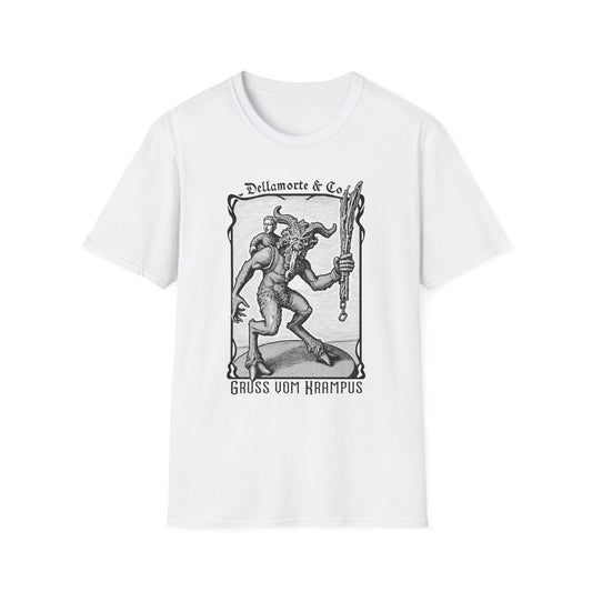 Krampus Greetings Unisex T-Shirt, Gothic Holiday Tee, Dellamorte Alternative Shirt, Christmas Gift, Xmas Devil Tee, Graphic Krampusnacht