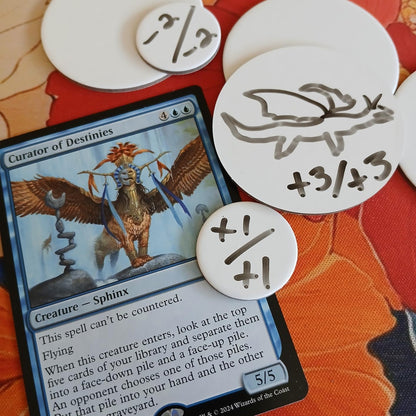 100 Dry Erase Tokens for DND – Reusable RPG Tokens in 2 Sizes
