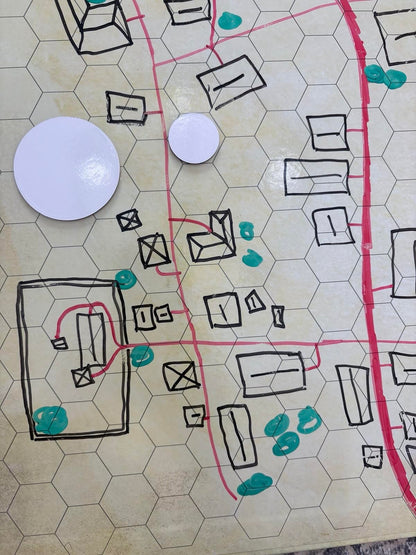 100 Dry Erase Tokens for DND – Reusable RPG Tokens in 2 Sizes