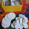 100 Dry Erase Tokens for DND – Reusable RPG Tokens in 2 Sizes for Combat Tracking, Initiative, Conditions, and Effects – Reusable Circle Markers for Tabletop Board Games Accessories (100 PCS)
