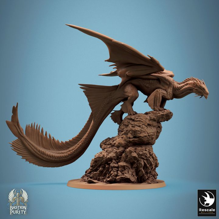 Metallic Bronze Dragon - Stance