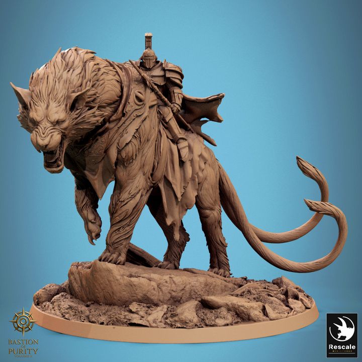 Feline Warden of the Prime - Beast Mount Miniature