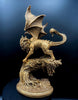 Manticore Statue, Hand Painted Resin Sculpture | Mythical Creature Figurine | Unique Legendary Manticore Monster Figurine. Fantasy Art Gift