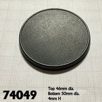 Reaper Miniatures: Round Plastic Gaming Base - 50mm (10)