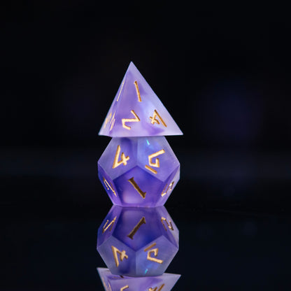 Mystic Divination Sharp-Edged Resin Dice Set