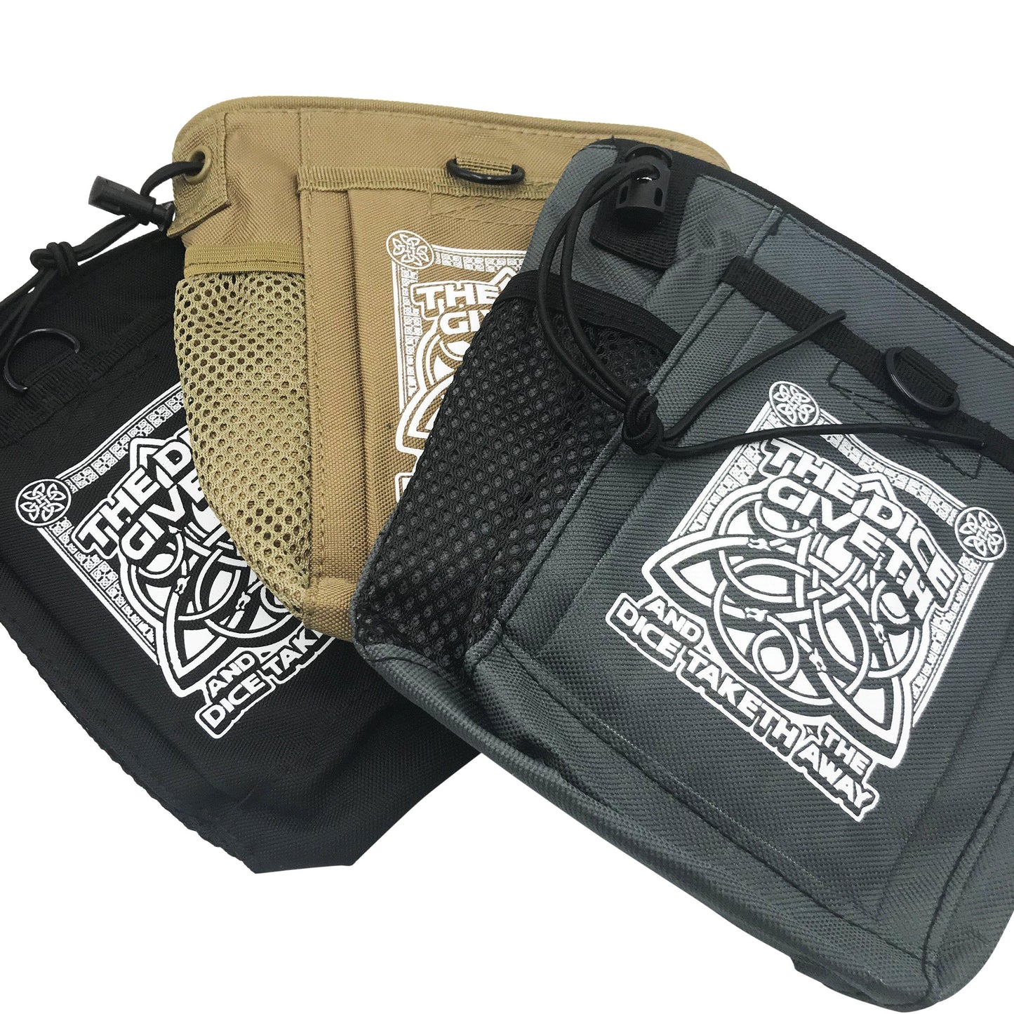 Dice Giveth and Taketh Deluxe Dice Bag – Large Waterproof RPG Dice Storage