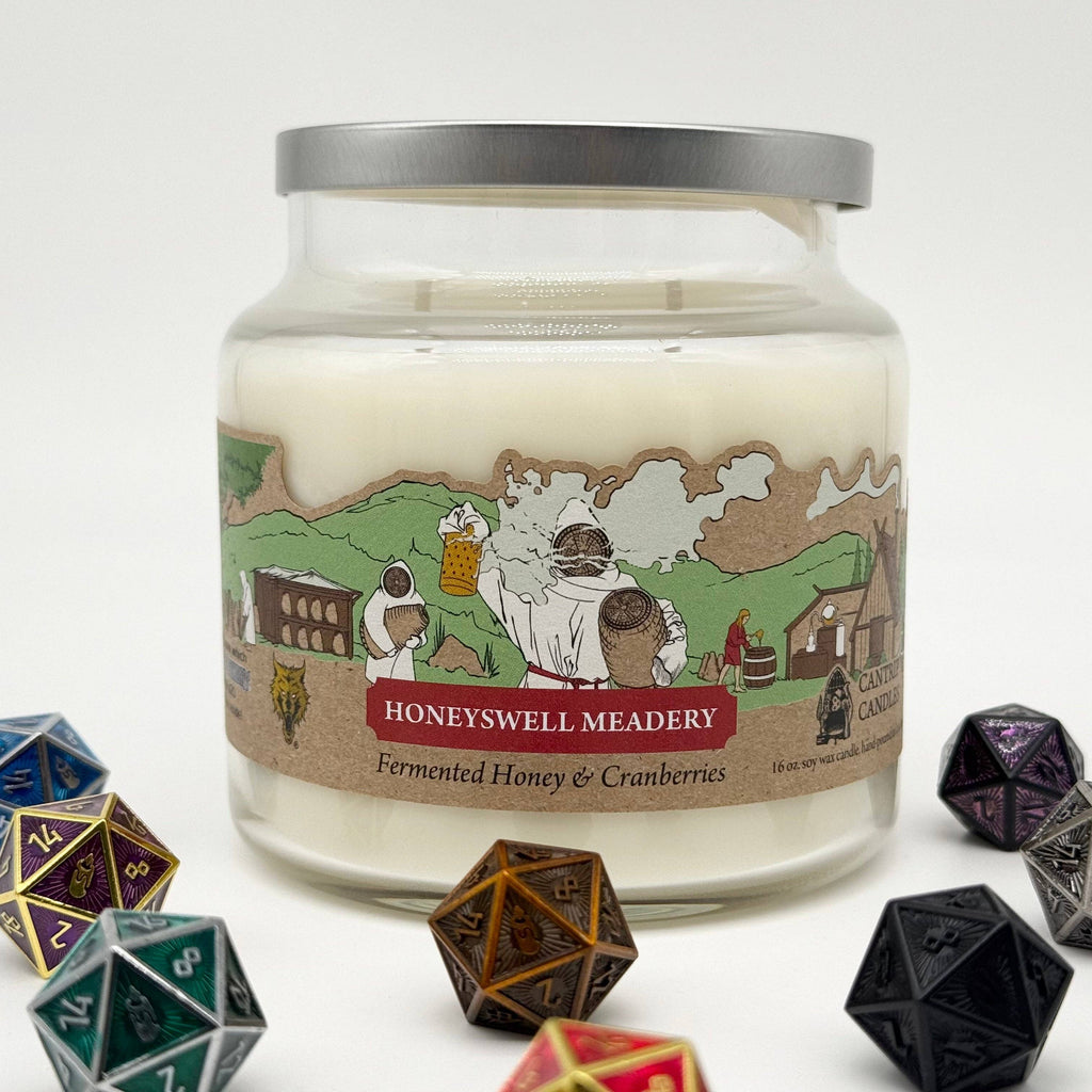 Cantrip Candles - Honeyswell Meadery (16 oz Glass Candle)