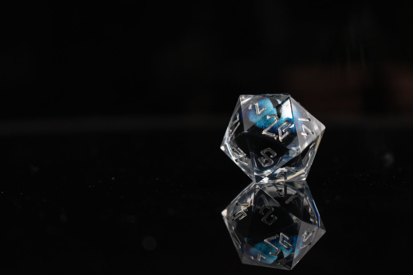 Legacy of Blue Eyes Liquid Core Dice Set – Silver Edition