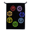 7 Chakras Black Velvet Embroidered Bag