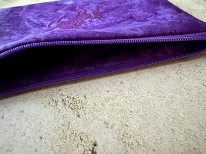 Unicorn Tarot Card Bag – Padded Batik Zipper Pouch for Tarot & Oracle Decks