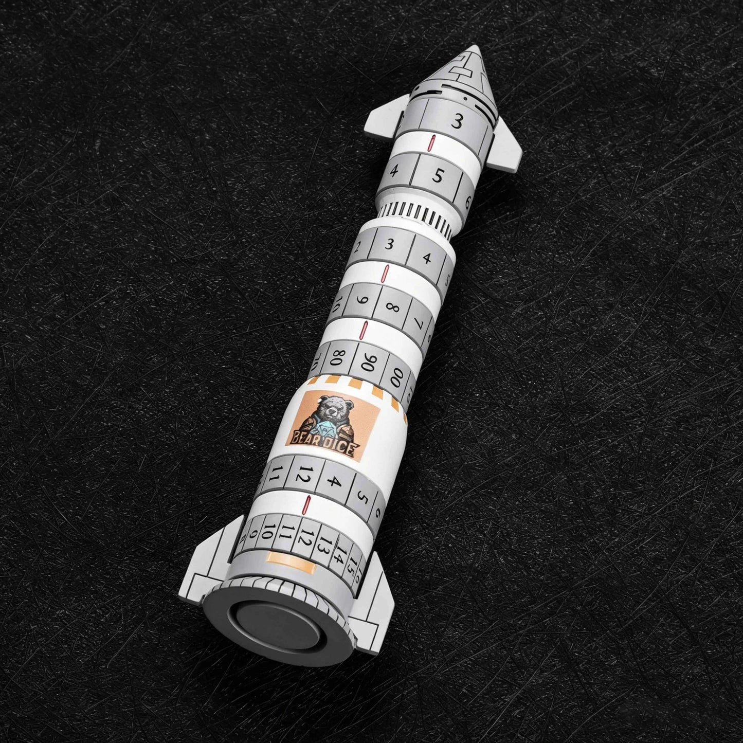 Kickstarter Dice - Metal Rocket Dice 7-in-1 Spinning Metal Dice Set