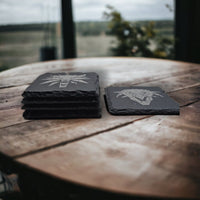 Monster Slayer Slate Coaster Set (5pc) – Schools of the Hunt
