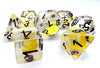 Moon and Star Glow in the Dark 7-Dice DND RPG Dice Set