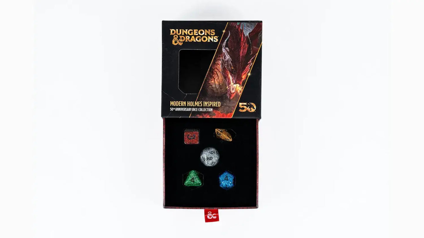 D&D 50th Anniversary Modern Holmes Inspired Dice Set - Official Licensed