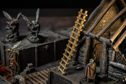 28mm Scale Wargaming Ladders - Scatter Terrain for Vertical Movement