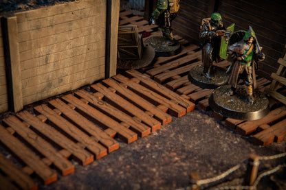 Duckboards & Trench Bridge Set - WWI/WWII 28mm Scale Trench Terrain