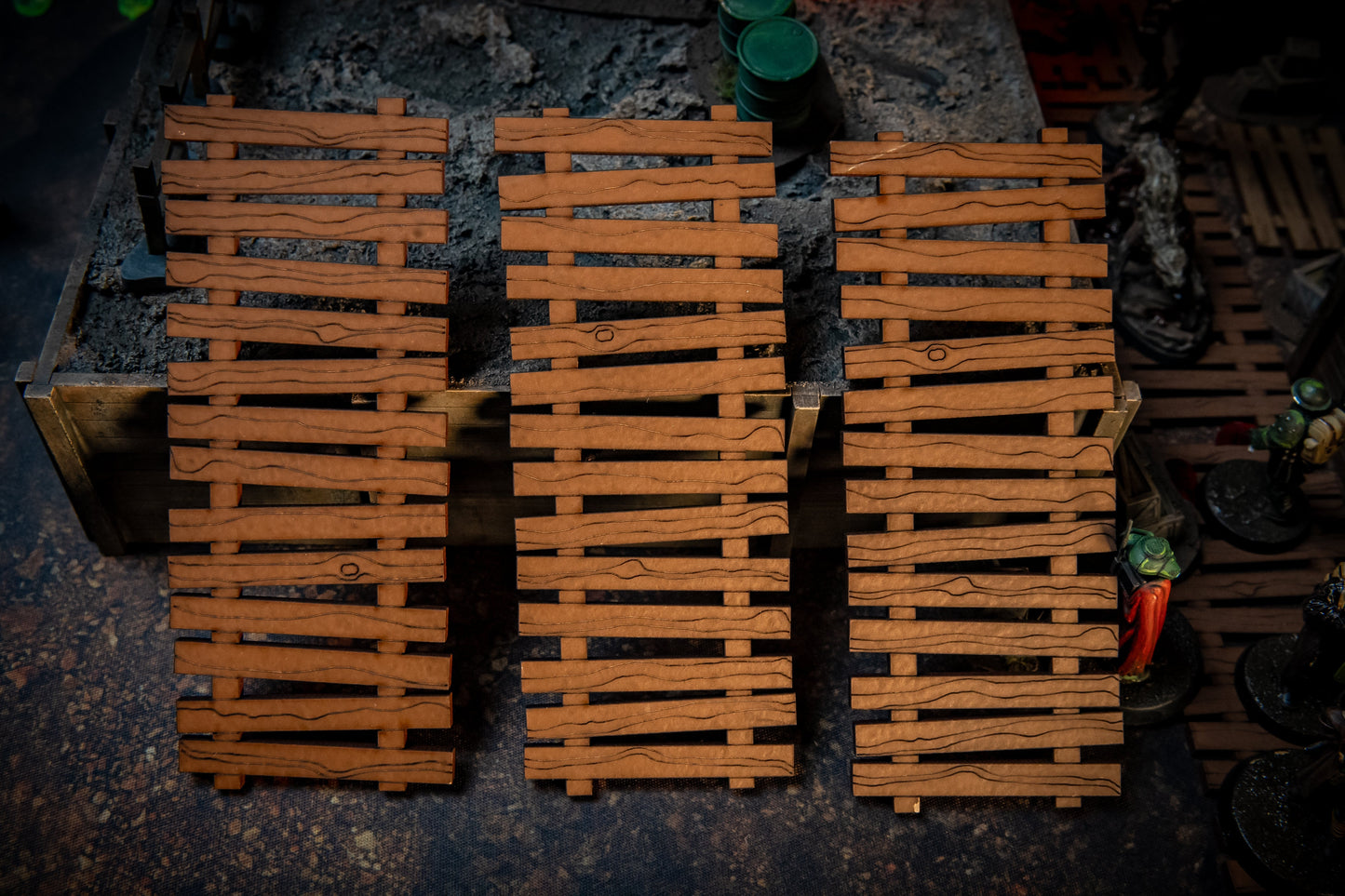 Duckboards & Trench Bridge Set - WWI/WWII 28mm Scale Trench Terrain