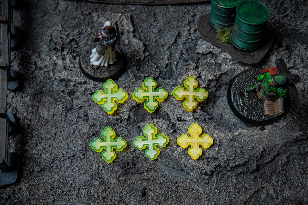 Trench Crusade Blessing Markers - Holy and Unholy