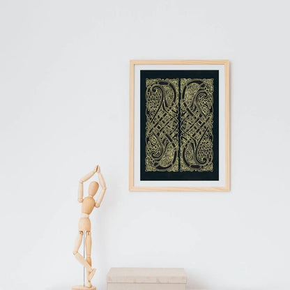 Celtic Knot Intertwined Birds Fine Art Print Book of Kells