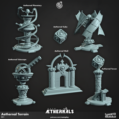Cast n Play Aethernal Terrain — Aethernals Collection – 3D Printed 28mm 32mm D&D