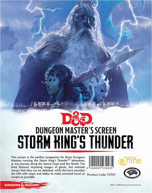 D&D: Storm King's Thunder - Dungeon Master Screen - 5e Giant Campaign