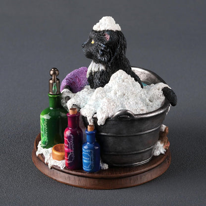 Bath Time Cat – Lisa Parker Bubble Bath Kitten & Mouse Polystone Figurine
