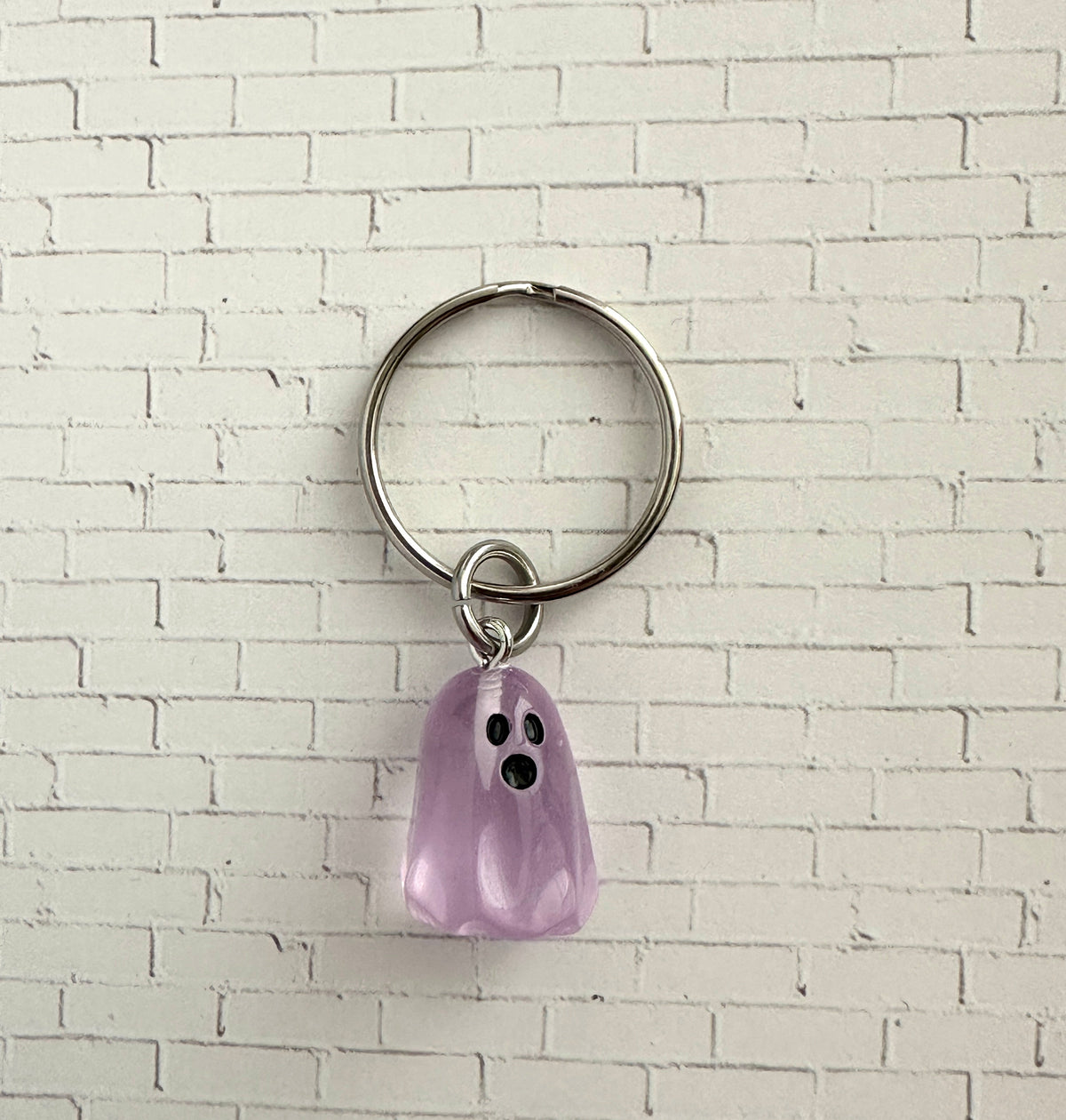 Glow in the Dark Ghost Zipper Pull Bag Charm Keychain – Halloween & Horror Fan Gift