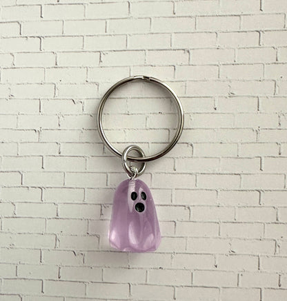 Glow in the Dark Ghost Zipper Pull Bag Charm Keychain – Halloween & Horror Fan Gift