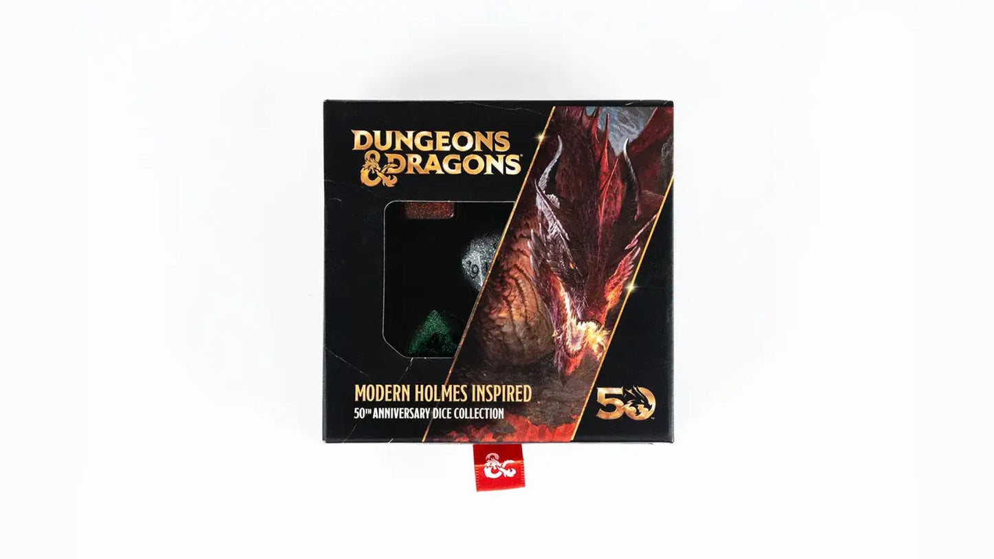 D&D 50th Anniversary Modern Holmes Inspired Dice Set - Official Licensed