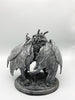 Mothman Statue, Hand Painted Resin Sculpture | Cryptozoology Creature Figurine | Urban Legend Moth Man Monster Figurine, Horror Art Decor