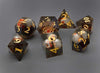 Smoke Sunken Skull Inclusion 7-Dice Set Resin Sharp Edge RPG DND