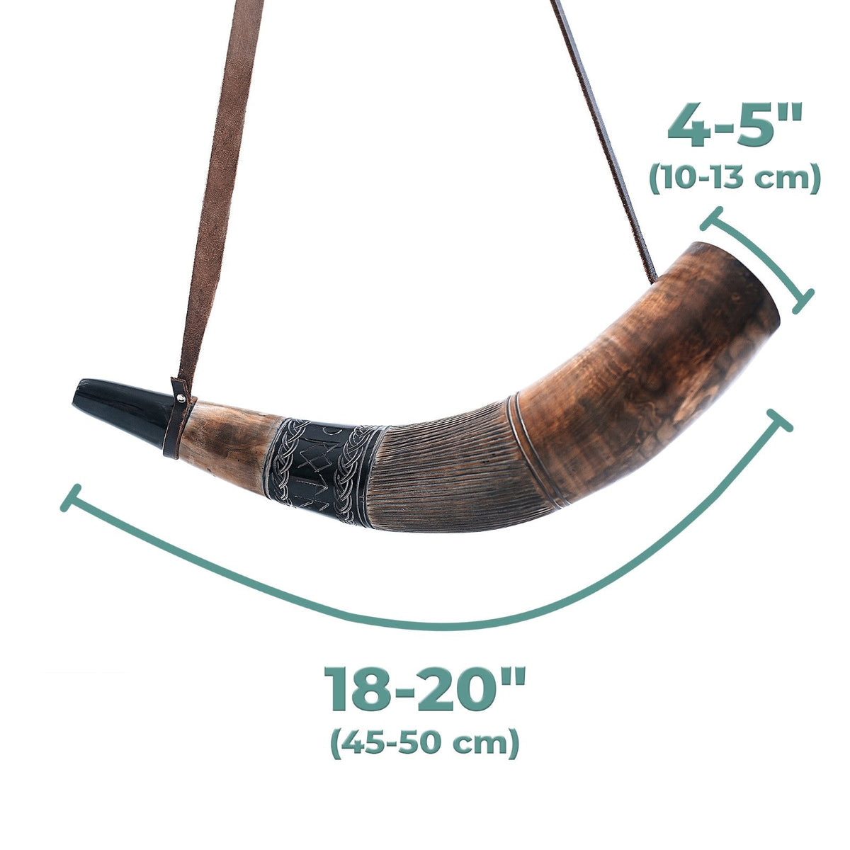 Viking War Horn – Handcrafted Natural Battle Horn for LARP & Reenactment